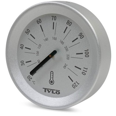 Sauna Thermometer Tylo Brilliant Silver eloxiertes Aluminium Saunazubehör silber