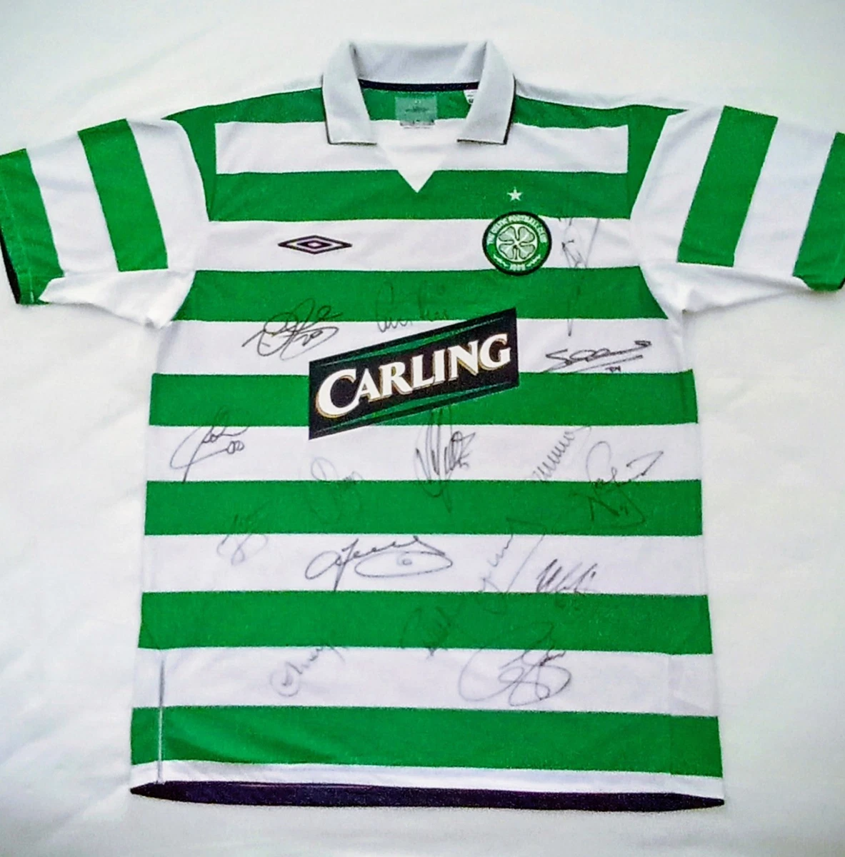 Short Vintage Celtic FC Umbro - Années 80 - Nylon Blanc - Taille 26 Pouces (enfant) - Angleterre