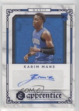 2020 Chronicles Excalibur Apprentice Signatures Blue 69/99 Karim Mane Auto 1u6