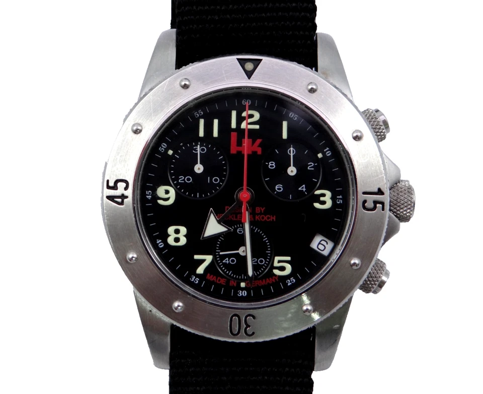 Heckler & Koch Chronograph Militär Tactical Herren Armbanduhr Watch Ø 40 mm - Bild 2 von 4