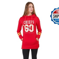Ultra Game Women's Kansas City Chiefs Hoodie Sweatshirt Team Color Medium