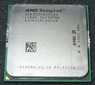 PROCESADOR AMD SEMPRON 3000+ 1,8 GHZ, SDA3000AIO2BX, SOCKET 754, VENDEDOR DE EE. UU. Foto 1 de 2