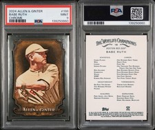 2024 TOPPS ALLEN & GINTER CHROME BABE RUTH BOSTON RED SOX PSA 9!RARE GREAT PRICE