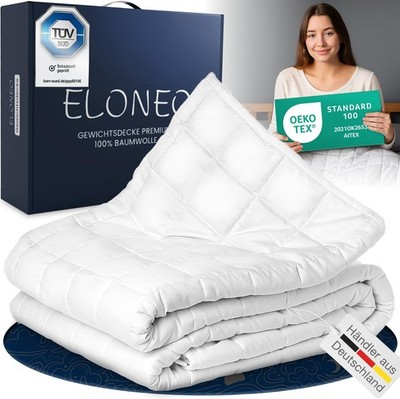 B-Ware ELONEO Gewichtsdecke, Weighted Blanket, Entspannungsdecke & Therapiedecke
