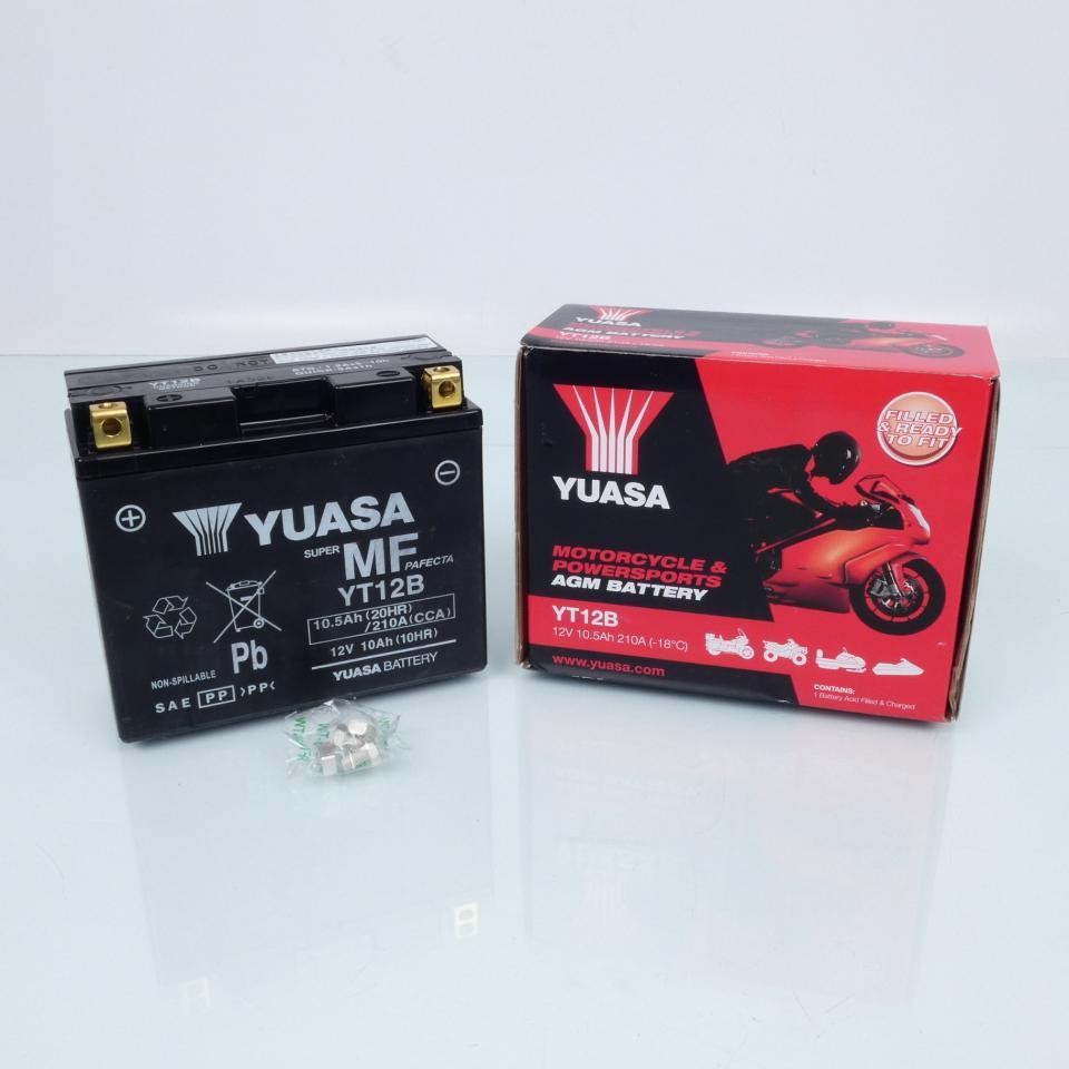 Batterie SLA Yuasa YT12B-BS 12V pour moto Ducati 996