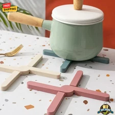 2PCS Silicone Heat-Resistant Trivet Set – Foldable Non-Slip Pot & Pan Mats