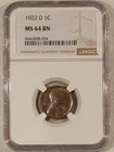 New Listing1922-D LINCOLN CENT - NGC MS-64 BN, SMOOTH!
