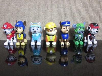 Paw Patrol Figure Lot 7 Figures Marshall Chase Rocky Rubble Everest Replacement