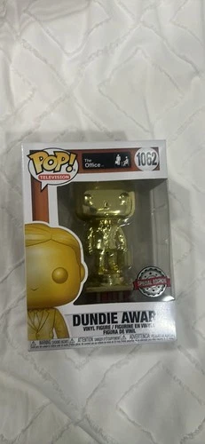 Funko Pop! Vinyl: The Office - Dundie Award (Chrome) (Gold) - Amazon () #1062