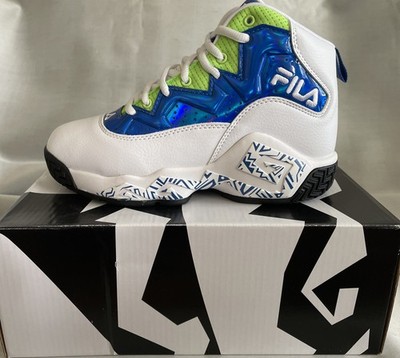 Fila Mb Night Walk Boys Basketball Shoes White Sz 4.5