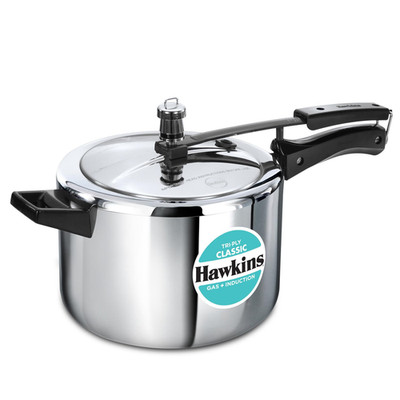 Hawkins Classic 5 Litre Tri-Ply Pressure Cooker Triply Stainless Steel Inner