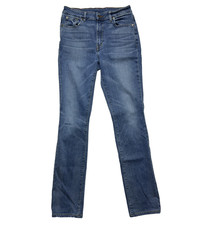 Raleigh Denim Surry Skinny Jeans Womens 29x30 Light Blue USA Made Stretch
