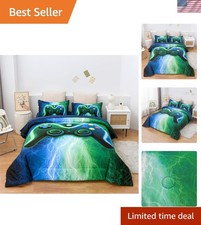 All-Season Gamepad Themed Bedding Set - 5-Piece Comforter for Inspired Bedrooms