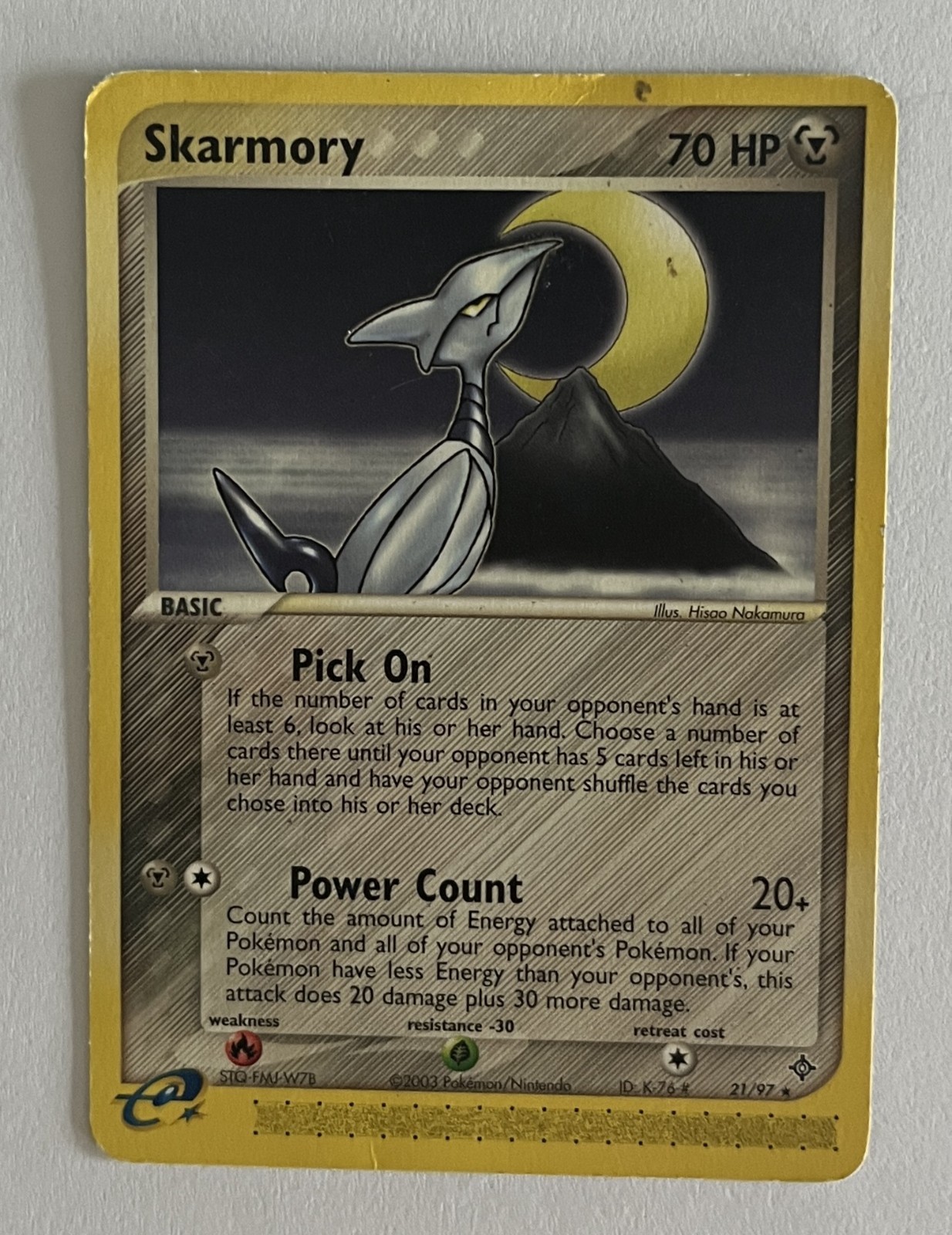 Pokemon - Skarmory 21/97, ex Dragon
