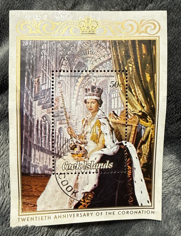 Cook Islands 20th Anniversary of Queen Elizabeth's Coronation MS 1973