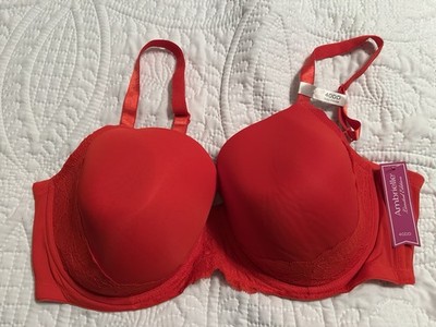 Ambrielle Limited Edition Red Lace Full Coverage Bra 40DD Adjustable Strap