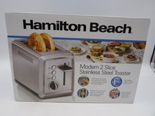 Hamilton Beach 2 Slice Toaster Bagel Bread Toaster Stainless Steel NEW SEALED