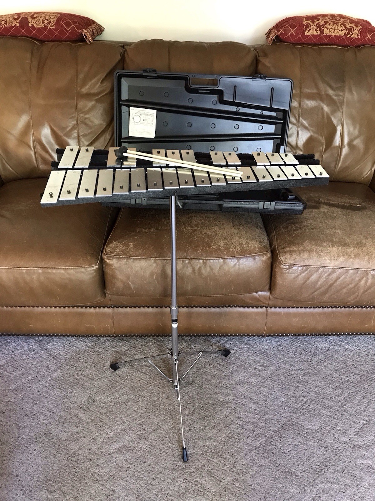 Used Musser M649 30-Key Student Bell Set in Hard Case in Good Condition