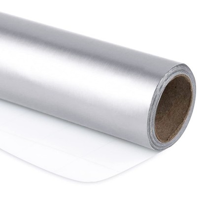 RUSPEPA Wedding Silver Wrapping Paper - Solid Color 17'' x 32.8', 