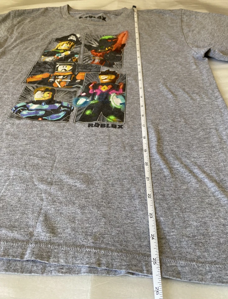 Camisa gris Roblox Lego pirata y varios personajes jóvenes niños talla XL Foto 4 de 4