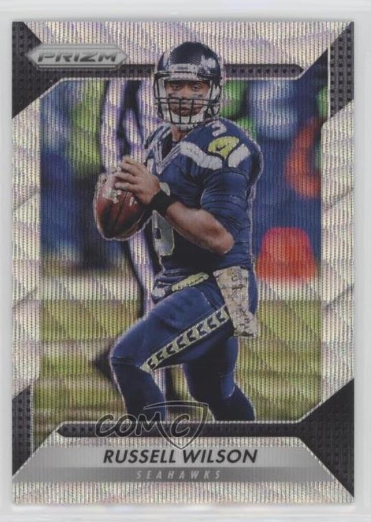 2016 Panini Prizm Blue Wave Prizm 6/149 Russell Wilson #193 pr9