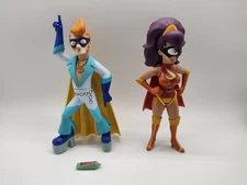 Toynami Futurama Clobberella and Captain Yesterday.