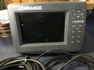 Lowrance Global Map LCX-27C Plotter mit Geber und Sonar und Kabeln