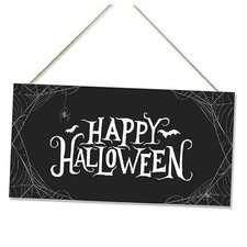 Halloween Wood Hanging Decor Happy Halloween Hocus Pocus Halloween-Dark