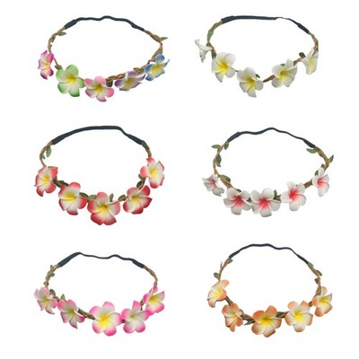 Artificial Flower Headband Bridal Crown Vintage Gorgeous Hairband for Vacation