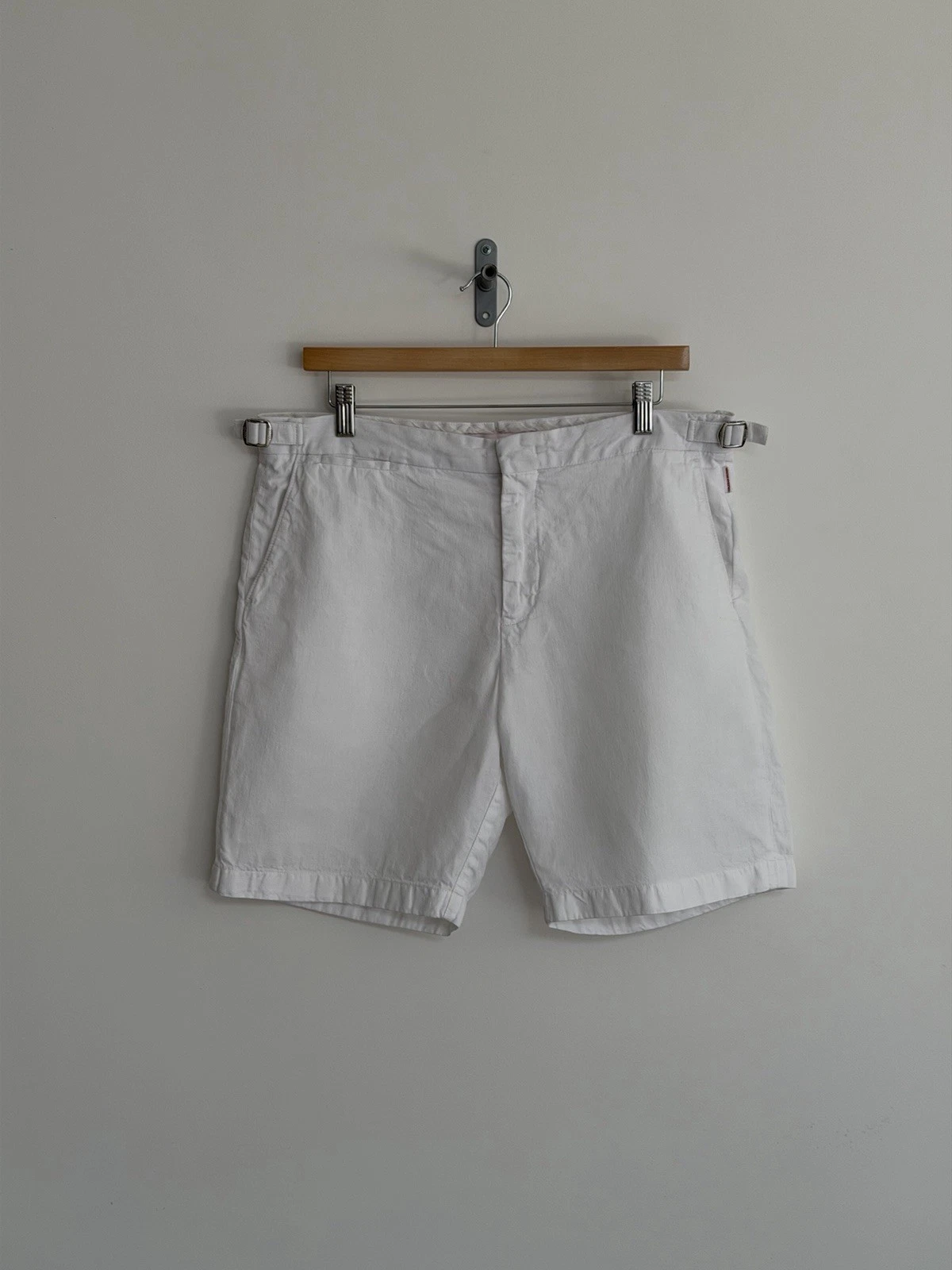 Orlebar Brown Linen Chino Shorts White Norwich Mens W34 Large
Opens in a new window or tab