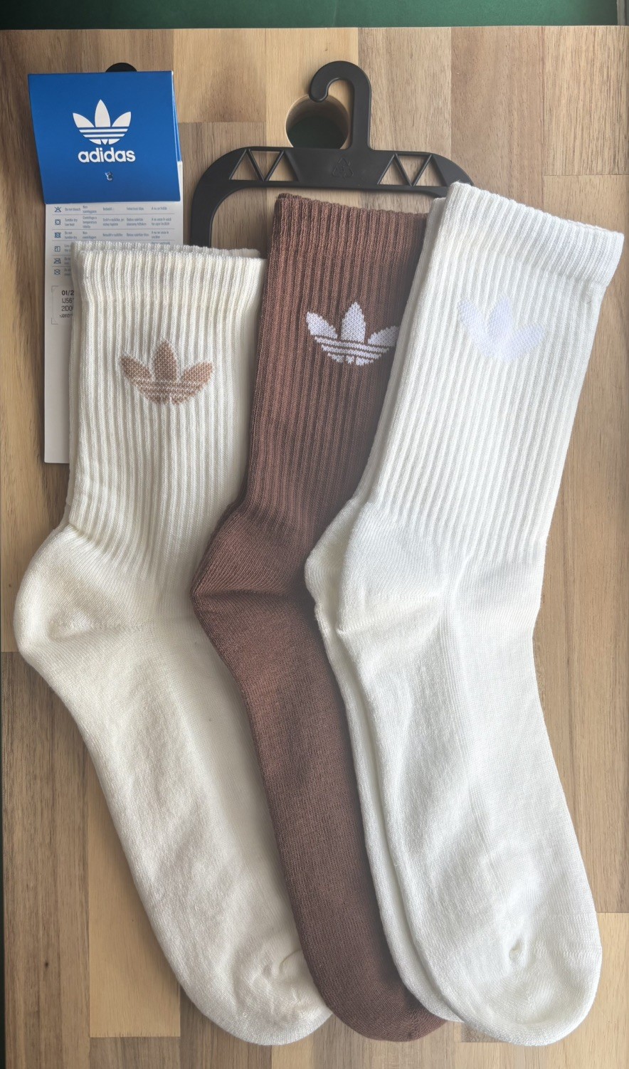 Adidas Originals Cushioned Crew Socks Brown Beige