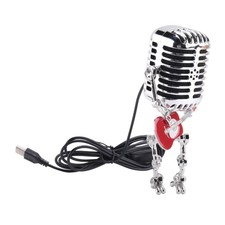 Lampe de Bureau Robot Microphone Vintage de  RéTro, Lampe de Table à Variat1346