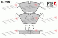 FTE Bremsbelagsatz Scheibenbremse 9010066 FüR BMW 5Er E34 Touring 7Er E32 3Er Z3