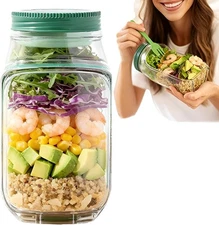 Leakproof Breakfast Fruit Storage Box Reusable Salad Container Bento Pod