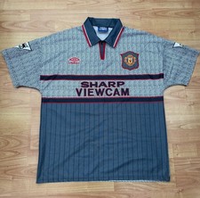 Men&rsquo;s Umbro Manchester United 94/96 Away Shirt Large Cantona