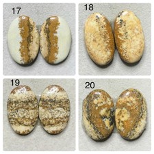 Natural Picture Jasper Pair Loose Gemstone Pi...