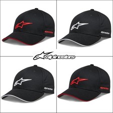 Alpinestars Rostrum Cap Unisex Motorcycle Baseball Hat Black Red White
