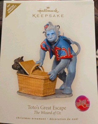 Hallmark Keepsake The Wizard of Oz Toto's Great Escape Ornament-NEW 2007-Limited