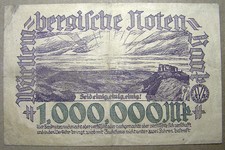 Germany Wurttemberg 1 Million Mark Banknote 1923, Circulated, Combined Shipping