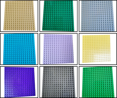 LEGO  Kleine Platten Plates 16x16 Farben Auswahl grün blau grau gelb beige lila