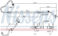 Hochdruckleitung, Klimaanlage Nissens 844072 FüR OE 2778200Q0D - 2778200Q0H