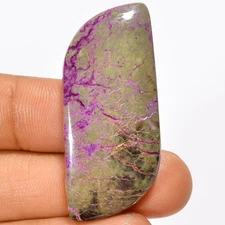 100% Natural Atlantisite S Shape Cabochon Loose Gemstone 39 Ct 44X18X5mm X-13623