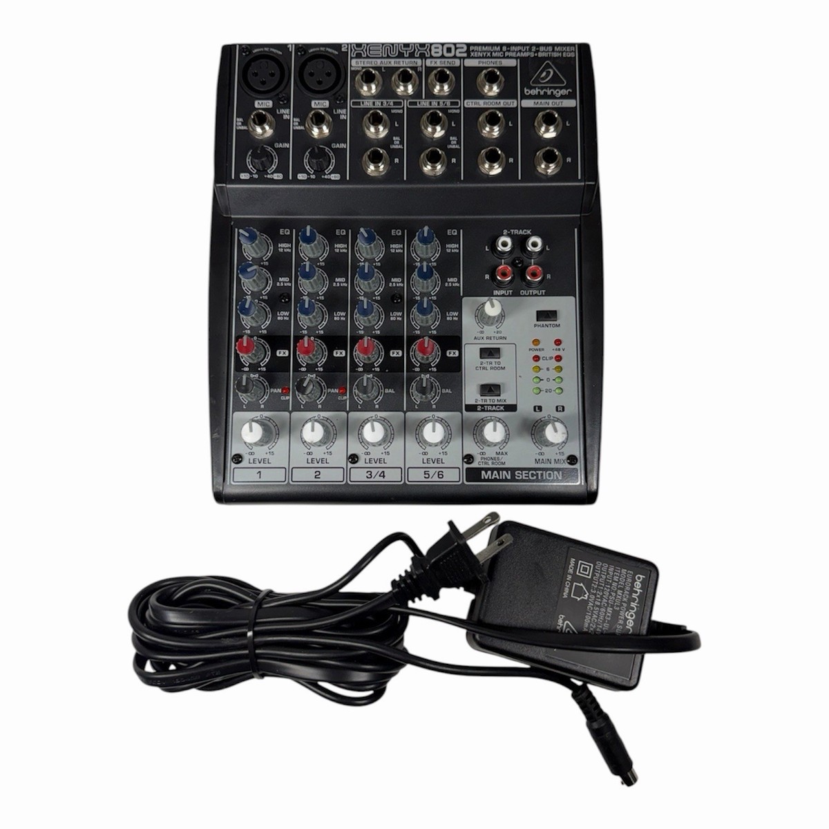 Behringer Xenyx 802 8-input 2-Bus Mixer / Mic Preamps With Power