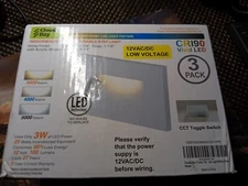 Cloudy Bay 120V Dimmable LED Indoor Outdoor Step Light,3-Pack,3000K Warm White