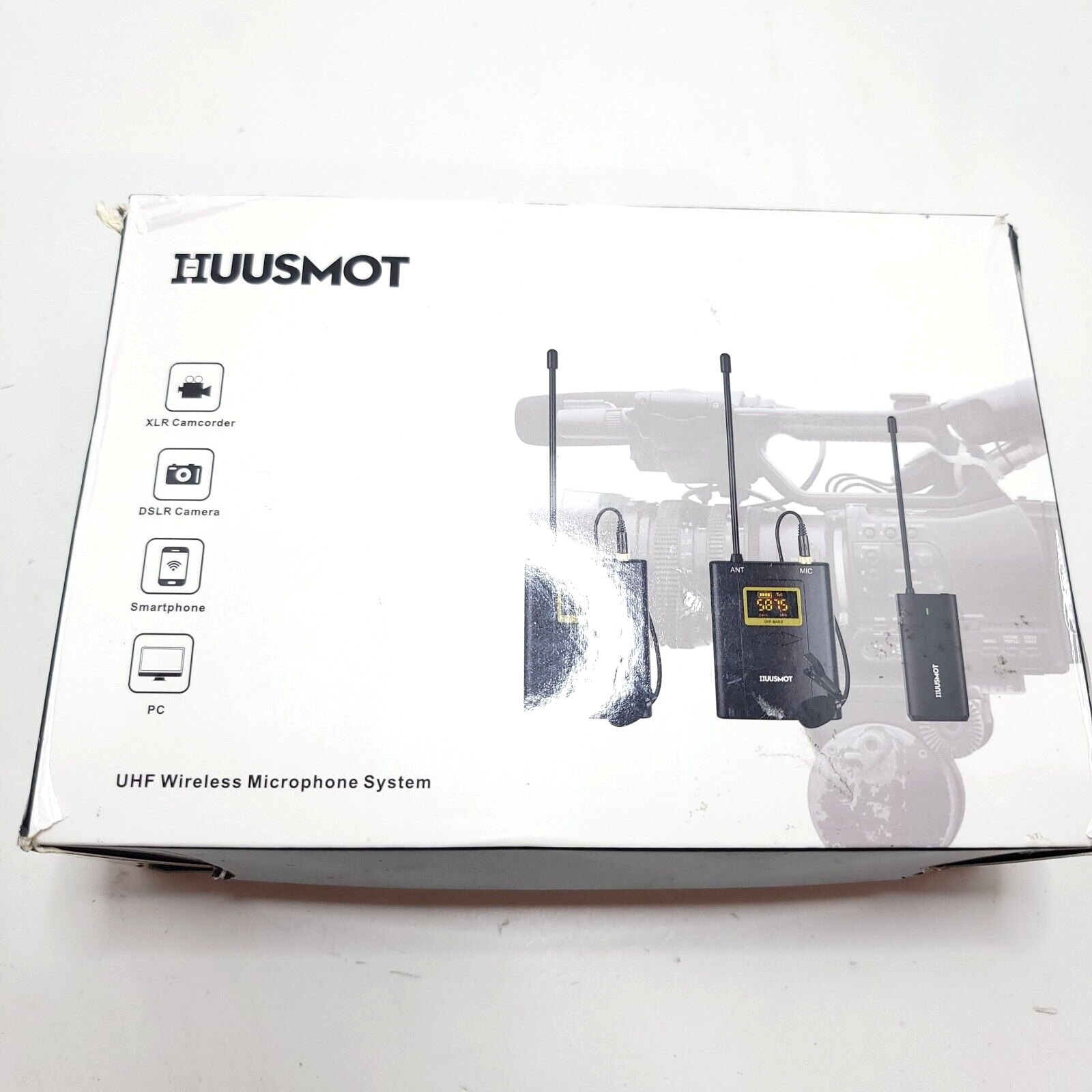 Huusmot WM102 Wireless Lavalier Microphone System Open Box Free
