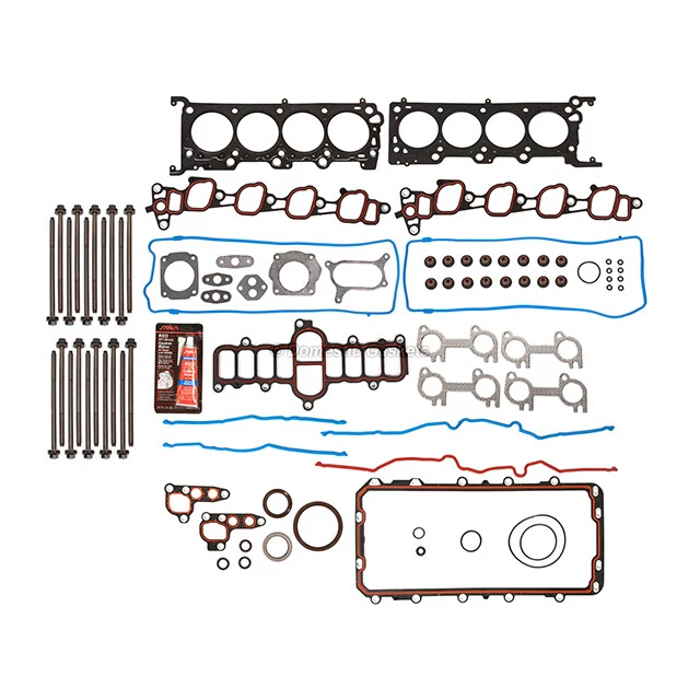 Fits 2000 Ford F150 E150 Econoline Club Wagon 4.6L SOHC Full Gasket Set Bolts - Image 2 of 4