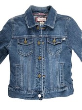 Abercrombie Girls Jean Jacket Sz L Denim Blue NICE
