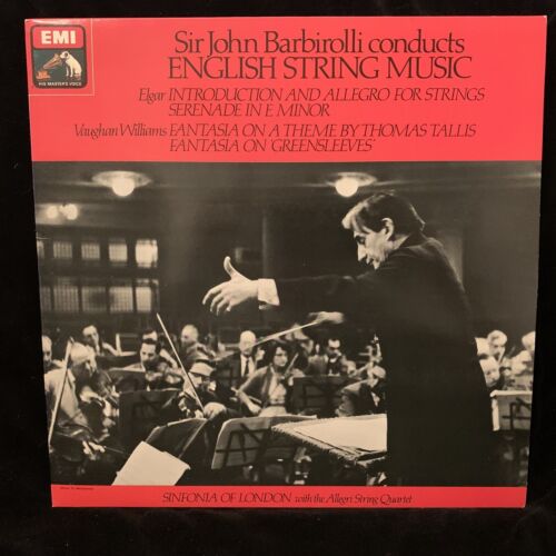 EMI ASD 521 - English String Music - BARBIROLLI, Allegri Quartet - ST LP