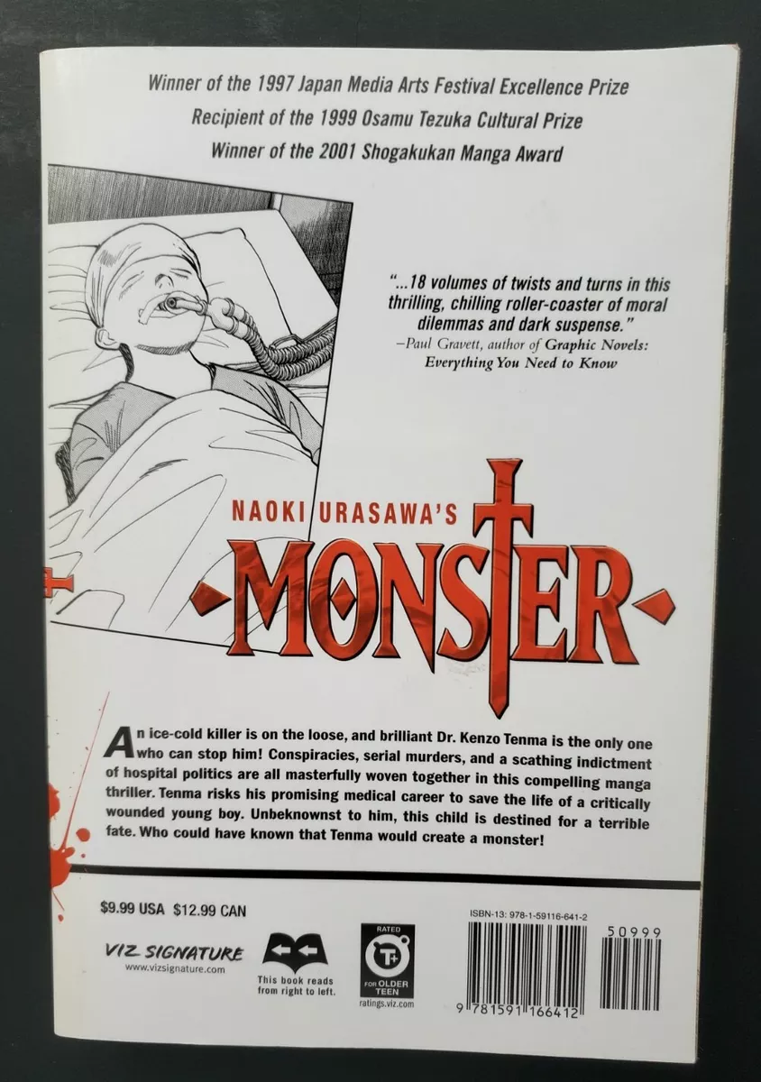 Naoki Urasawa's Monster 7 Manga 😱 Graphic Novel Horror Mystery Viz English