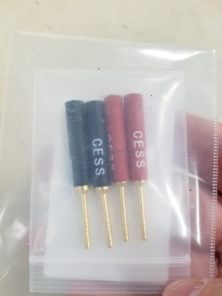 2 Packs - CESS-053 Banana Plug to Pin Plug Adapter 4mm Female to Male Screw Type - Image 4 of 4